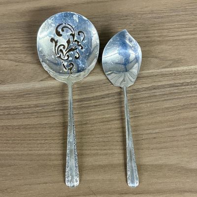 Sale Photo Thumbnail #431: Two Towle Sterling Silver Serving Pieces in Candlelight Pattern