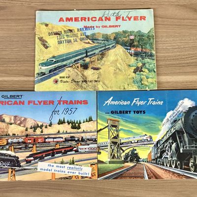 Sale Photo Thumbnail #589: The A. C. Gilbert Company. American Flyer Trains Catalogs. New Haven, 1952-1957.