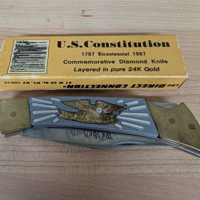 Sale Photo Thumbnail #285: The Direct Connection U.S. Constitution Bicentennial Commemorative Diamond Knife