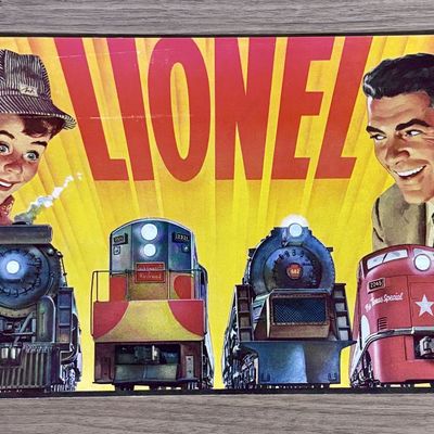 Sale Photo Thumbnail #567: 1954 Lionel Trains Consumer Catalog with Airex Fishing Tackle Advertisement