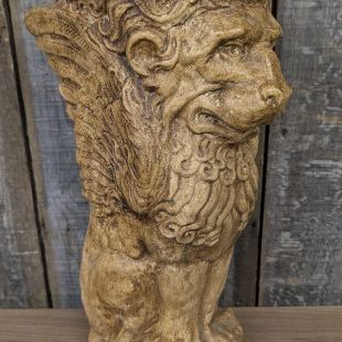 Sale Photo Thumbnail #184: Winged Lion Saint Mark Cast Stone Column Pedestal