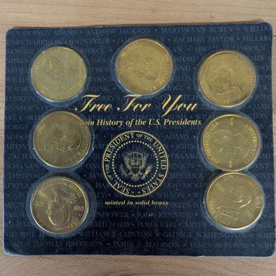 Sale Photo Thumbnail #306: A Collection of 1997 Reader's Digest Brass US Presidential Commemorative Medals