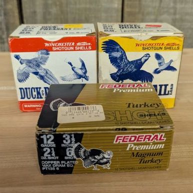 Sale Photo Thumbnail #300: Winchester and Federal Shotgun Ammunition Boxes 12 and 20 Gauge