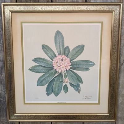 Sale Photo Thumbnail #269: C. Don Ensor Signed Limited Edition Rhododendron Offset Lithograph