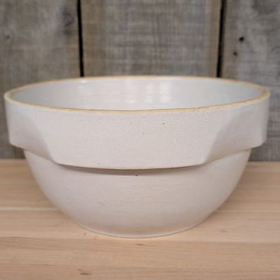 Sale Photo Thumbnail #264: Antique Yellowware Shoulder Rim Mixing Bowl