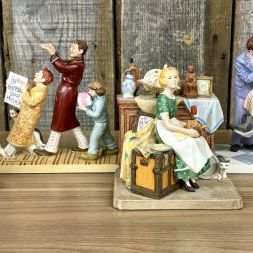 Sale Photo Thumbnail #64: A Collection of Four Norman Rockwell Inspired Porcelain Figurines by Gorham and The Norman Rockwell Museum