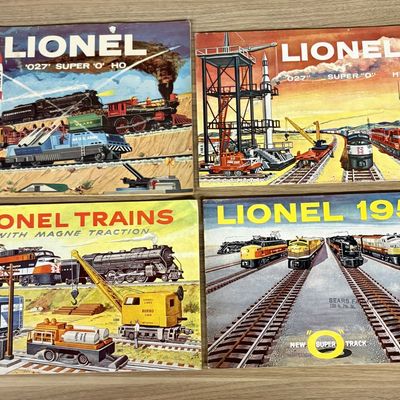 Sale Photo Thumbnail #592: A Collection of Four Vintage Lionel Train Consumer Catalogs, 1956-1959