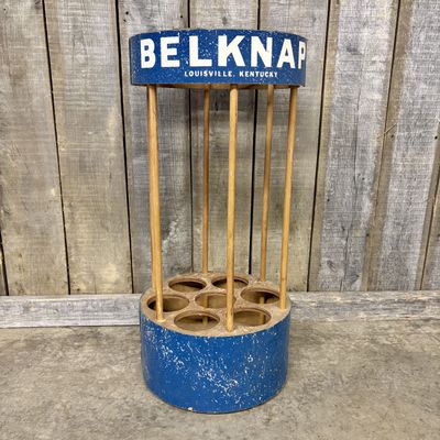 Sale Photo Thumbnail #525: Belknap Hardware and Manufacturing Company Vintage Wooden Retail Display Rack