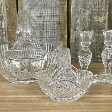 Sale Photo Thumbnail #371: A Collection of Darlington Lead Crystal and Pinwheel Pattern Glassware