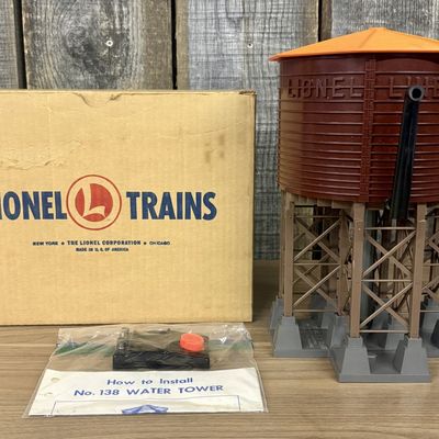 Sale Photo Thumbnail #548: Lionel No. 138 Operating Water Tower with Original Box and Controller