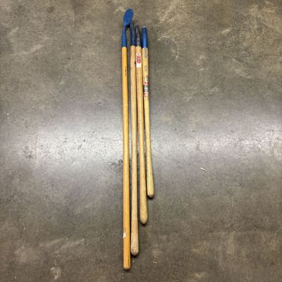 Sale Photo Thumbnail #522: A Group of Belknap Blue Grass and Blue Ribbon Vintage Replacement Tool Handles