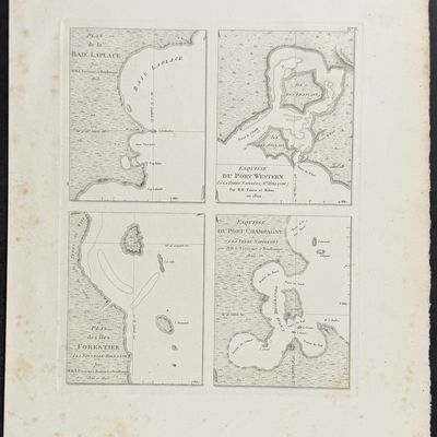 Peron & Freycinet - Maps of Australia (Baie Laplace, Port Western, Iles Forestier, Port Champagny) [Australia, New Holland]