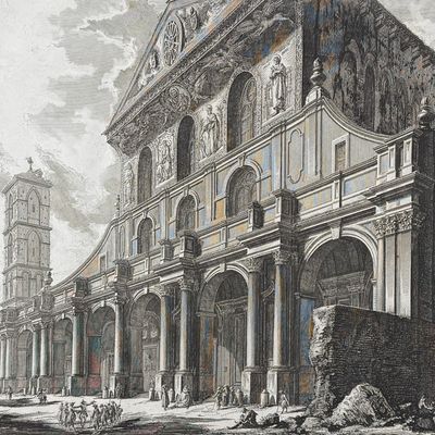 Piranesi, Folio - View of the Basilica of St. Paul Outside the Walls [Veduta della Basilica di S. Paolo fior dell mura]