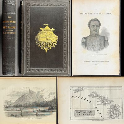 Cheever's ..Island World of the Pacific (Hawaii, Sandwich Islands) - Volume with 19 Wood Engravings (including 2 maps)
