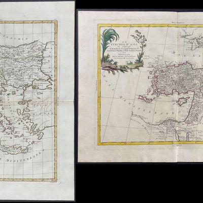 Zatta - Pair of Maps of Turkey
