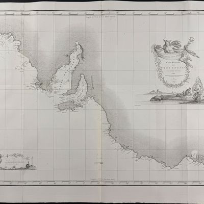 Peron & Freycinet - Map of Adelaide, South Australia [First Detailed Mapping of the Region]