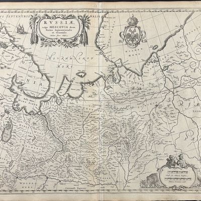 Blaeu - Map of Moscow, Russia