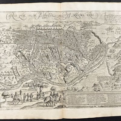 Braun & Hogenberg, pub. 1575 - View of Cairo, Egypt