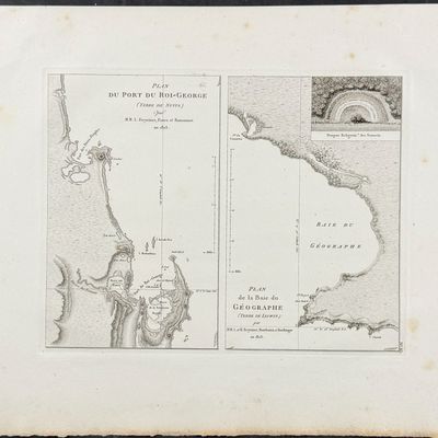 Peron & Freycinet - Maps of Australia (Port du Roi-George, Baie du Geographe) [Australia, New Holland]