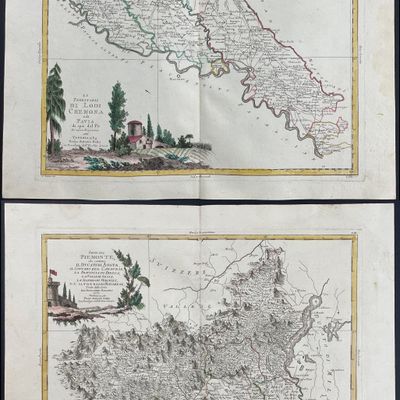 Zatta - 6 Regional Maps of Italy