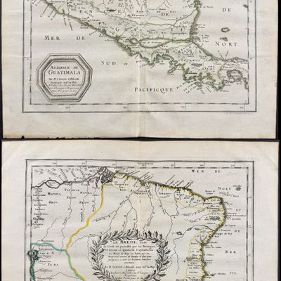 Sanson - 5 Maps of Central & South America