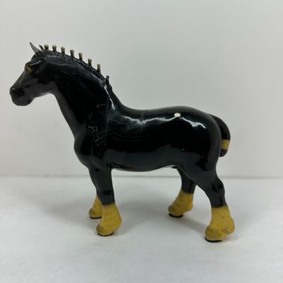 Sale Photo Thumbnail #387: BESWICK BLACK CERAMIC SHIRE HORSE
