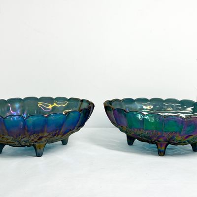 Sale Photo Thumbnail #521: NORTHWOOD GRAPE AND CABLE BOWLS CIRCA 1910