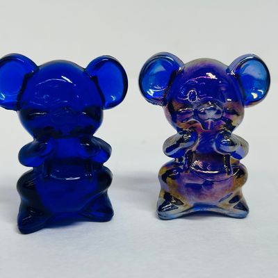Sale Photo Thumbnail #14: BOYD WILLIE THE MOUSE COBALT BLUE PAIR