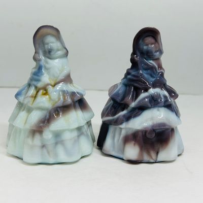 Sale Photo Thumbnail #10: BOYD SLAG GLASS LOUISE FIGURINES, 1988-1993
