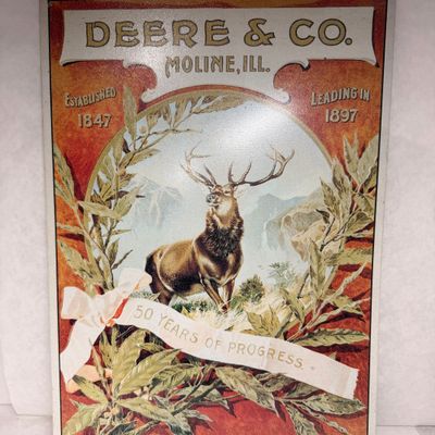 Sale Photo Thumbnail #383: DESPERATE ENTERPRISES JOHN DEERE TIN SIGN