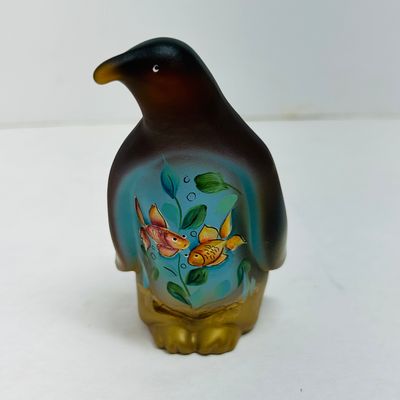 Sale Photo Thumbnail #195: FENTON LIMITED EDITION GLASS PENGUIN, BARLEY