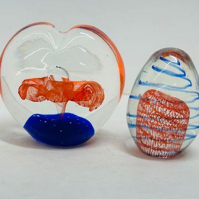 Sale Photo Thumbnail #186: MURANO ART GLASS PAPERWEIGHTS, 20TH CENTURY