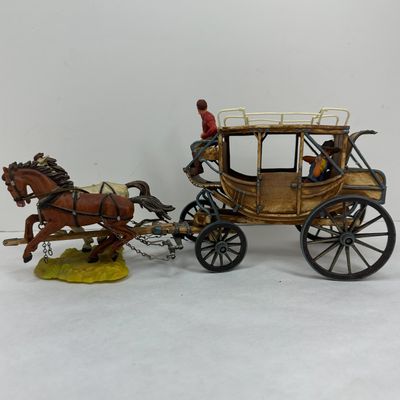 Sale Photo Thumbnail #389: ELASTOLIN WESTERN STAGECOACH TEAM VINTAGE