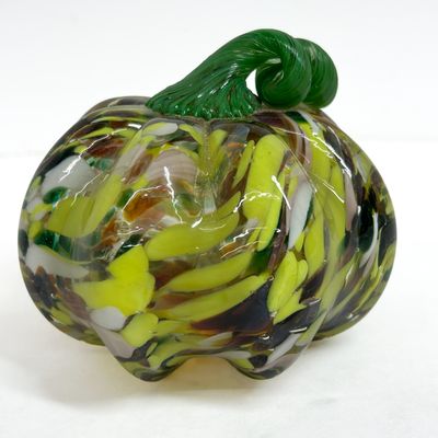 Sale Photo Thumbnail #532: STUDIO GLASS, HAND-BLOWN PUMPKIN, CONTEMPORARY