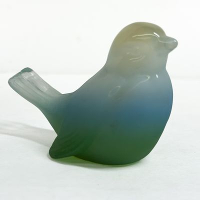 Sale Photo Thumbnail #536: FENTON GRADIENT SATIN GLASS BIRD