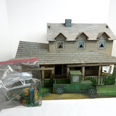 Sale Photo Thumbnail #476: AMSCO, THE WALTONS PRESSBOARD PLAYSET, 1973