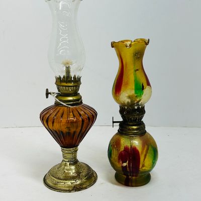 Sale Photo Thumbnail #236: GLASS MINIATURE LAMPS 1970s