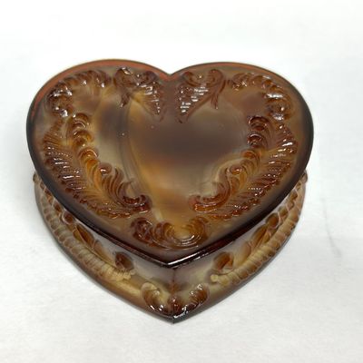 Sale Photo Thumbnail #3: BOYD CHOCOLATE SLAG HEART BOX, 1980s