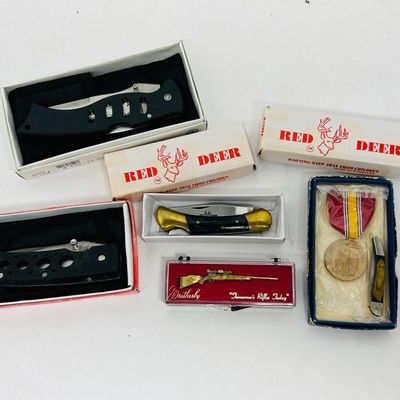 Sale Photo Thumbnail #217: RED DEER AND FALCON KNIVES, STAINLESS