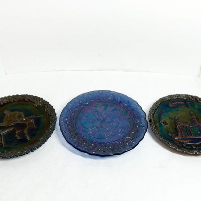 Sale Photo Thumbnail #518: FENTON AND IMPERIAL GLASS PLATES, 1970-1972