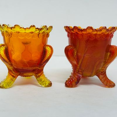 Sale Photo Thumbnail #116: BOYD SLAG GLASS TOOTHPICK HOLDERS, CIRCA 1980