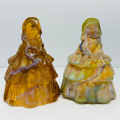 Sale Photo Thumbnail #109: BOYD SLAG GLASS FIGURINE BELLS, 1982