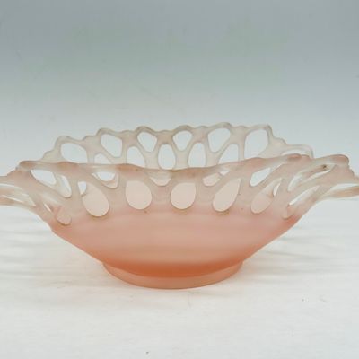 Sale Photo Thumbnail #137: WESTMORELAND DORIC PINK SATIN BOWL, C. 1950