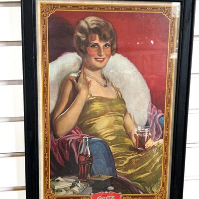 Sale Photo Thumbnail #322: THE COCA-COLA COMPANY FRAMED PRINT, LATE 20TH CENTURY
