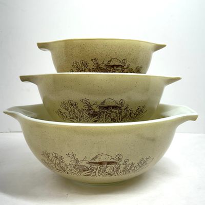 Sale Photo Thumbnail #266: PYREX FOREST FANCIES GLASS BOWLS, 1981
