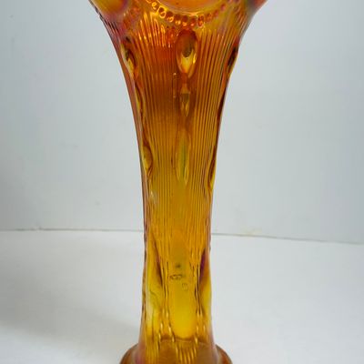 Sale Photo Thumbnail #35: IMPERIAL BEADED BULLSEYE MARIGOLD VASE, 1910