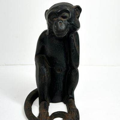 Sale Photo Thumbnail #335: CAST IRON MONKEY STILL BANK