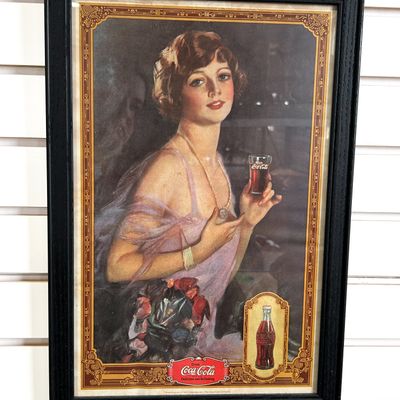 Sale Photo Thumbnail #324: COCA-COLA REPRODUCTION PAPER PRINT, 1970S