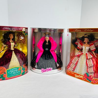 Sale Photo Thumbnail #149: MATTEL HOLIDAY BARBIE TRIO 1997-1998