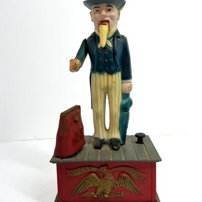 Sale Photo Thumbnail #445: EMSON CAST UNCLE SAM BANK CIRCA 1970